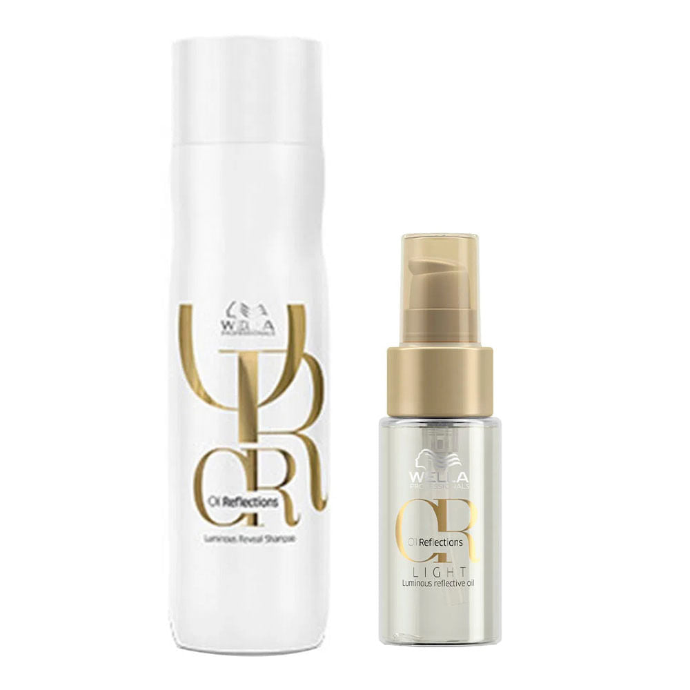 Wella Professionals Oil Reflections Kit – Shampoo + Óleo Capilar Light Kit